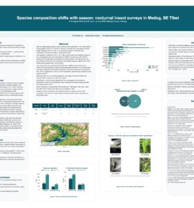 Species composition shifts with season: nocturnal insect surveys in Medog, SE Tibet